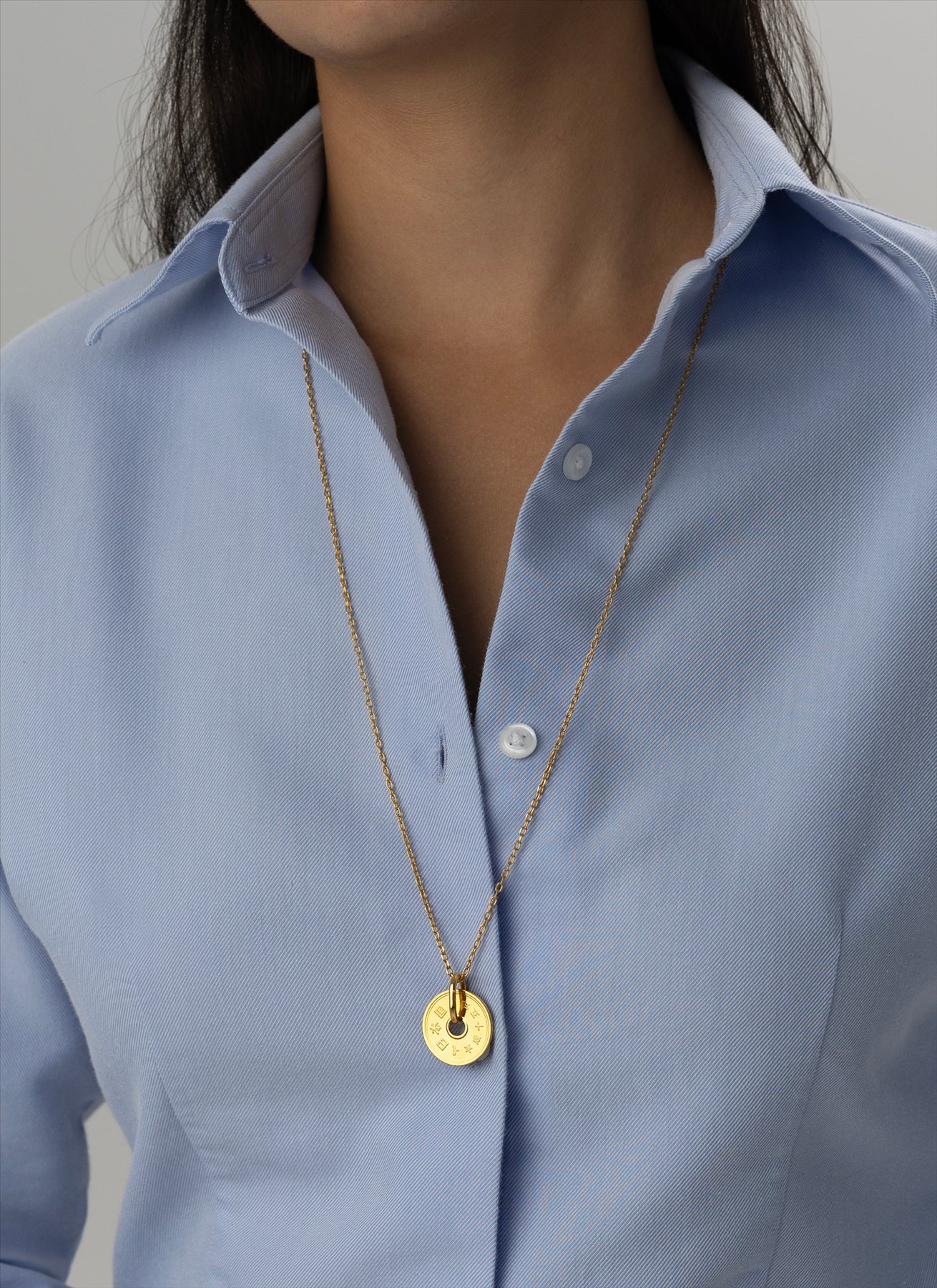 Japanese Coin Necklace | Medallion Pendant Jewelry | 18K Gold Plated 5 Yen | 1949 - 2024