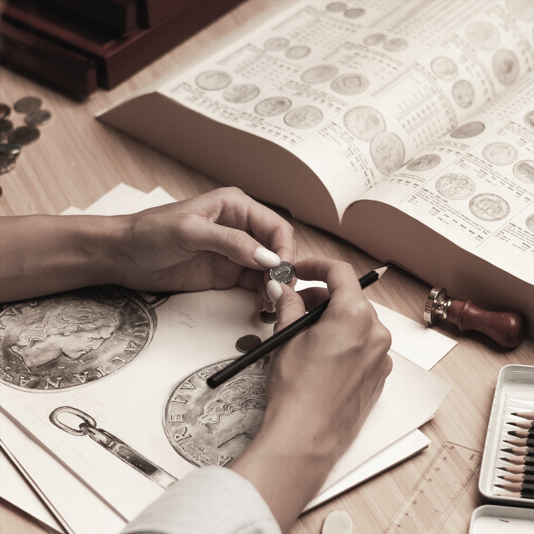 Italian Coin Necklace | Medallion Pendant Jewelry | 18K Gold Plated 50 Lira | 1990 - 1995