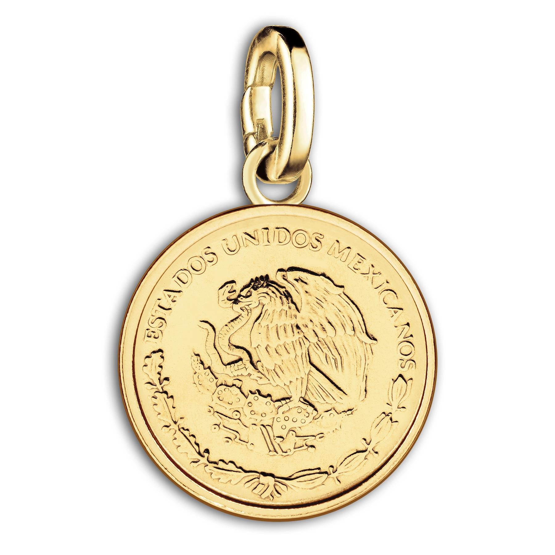 Mexican 10 Centavos Coin Charm | 18K Gold Plated | 2009 - 2019