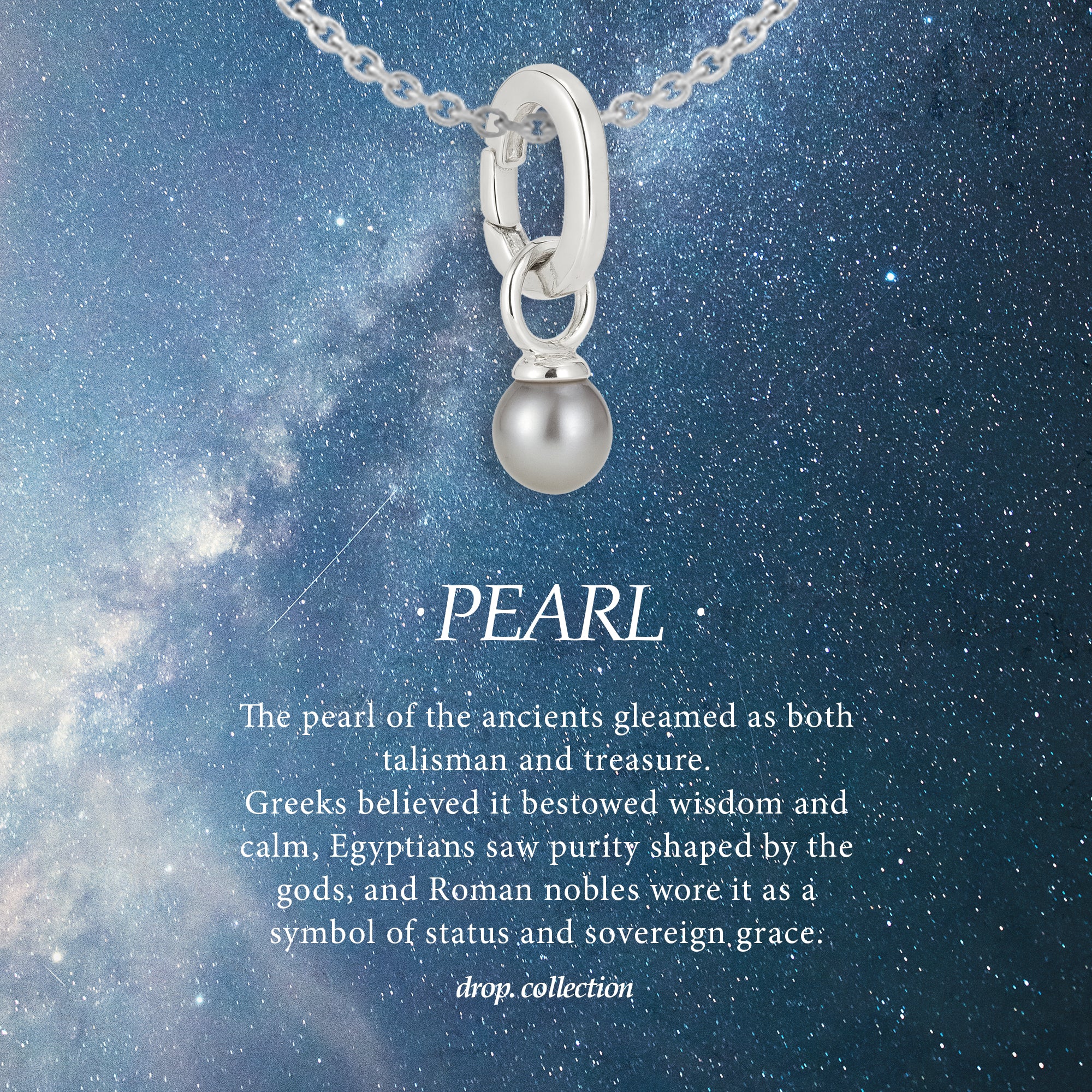 925 Sterling Silver Fresh Water Pearl Drop Charm